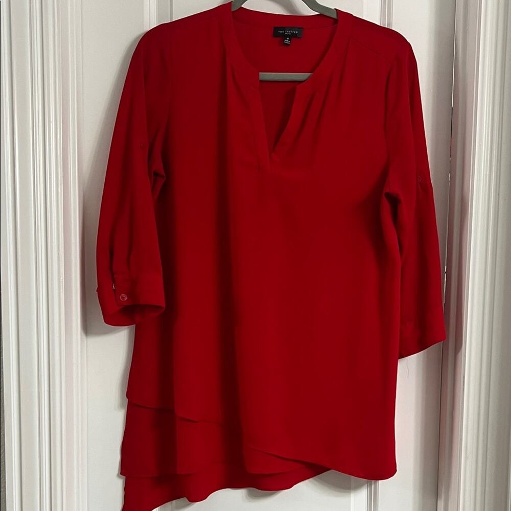 The Limited Vibrant Red Tunic Top Size Medium
